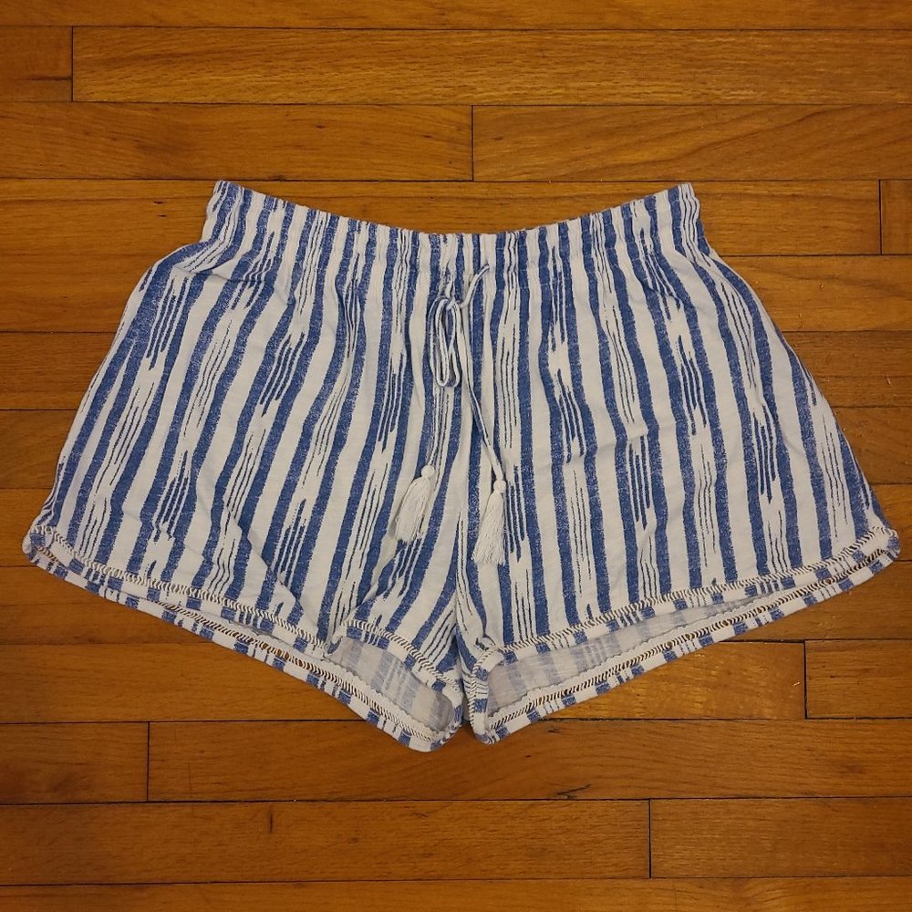 Stripe Cotton Shorts